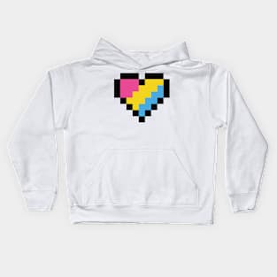 Pansexual heart Kids Hoodie